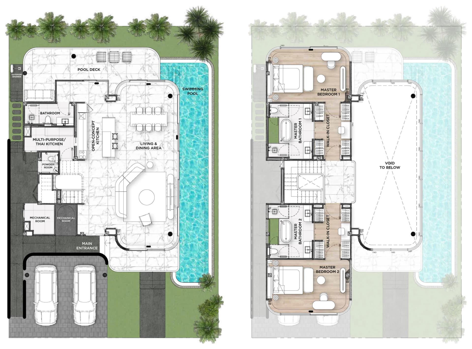 NANDA 2+ floor plan, both floors